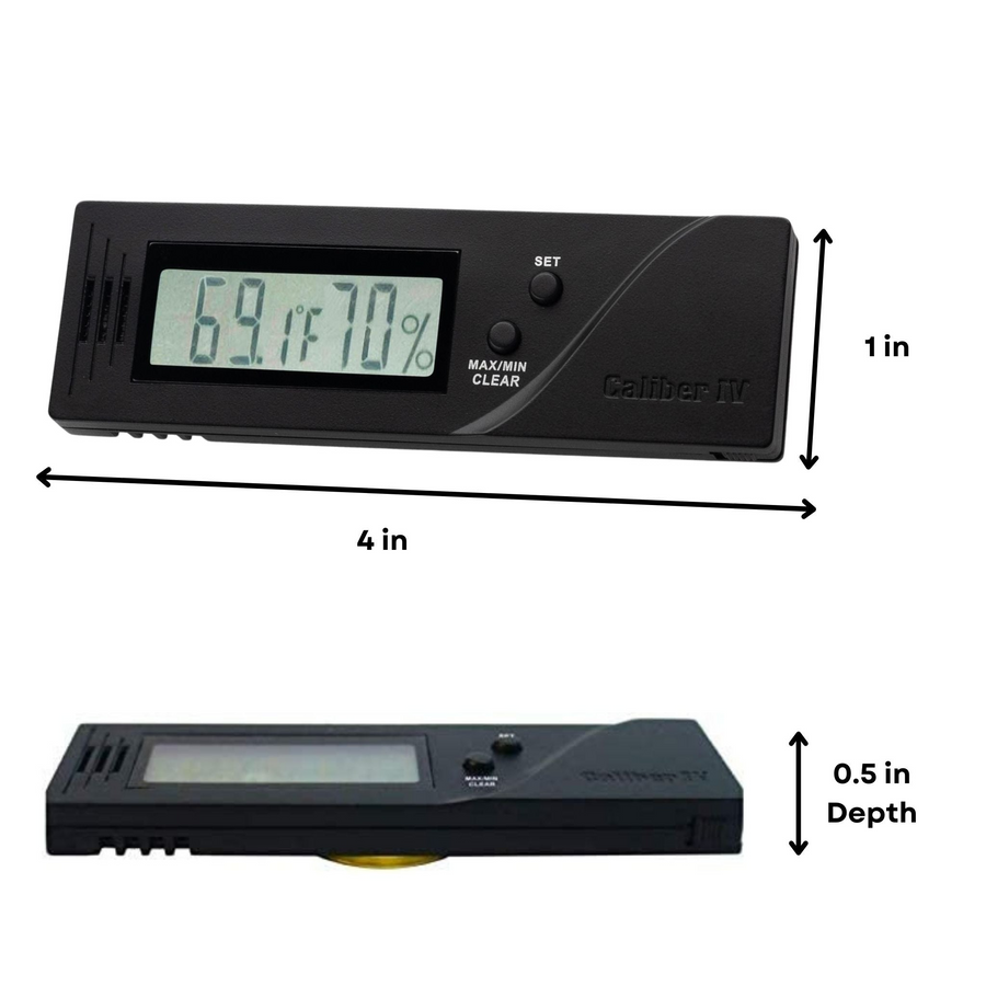 Cigar Oasis - Caliber IV Slim Digital Hygrometer