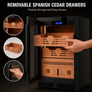 BXW-118 Electronic Touchscreen Humidor Cabinet (140L)