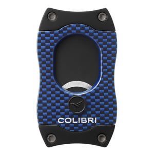 Colibri - S-Cut [Carbon Fibre look] Cigar Cutter (Blue)