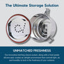 CVault 2-Litre (3 to 4 Ounces | 1/4 Pound | 113 grams) Herbal-Tobacco Storage Container