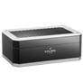 Colibri - Rally desktop humidor in Black + Silver (~100-125 cigar capacity)