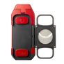 Colibri - Boss Triple-Jet Lighter with Double-guillotine cigar cutter (Red-Black)