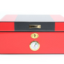 Savinelli Lacquered Carbon-Fibre 30-count desktop humidor (Red)