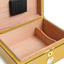Savinelli Lacquered Carbon-Fibre 30-count desktop humidor (Yello)