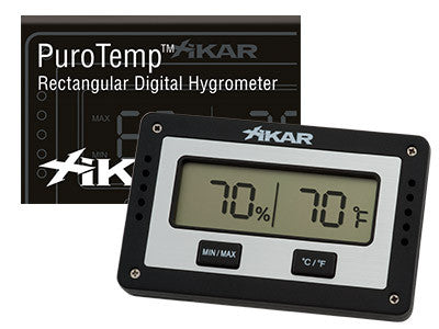 XIKAR PuroTemp™ Rectangle Digital Hygrometer