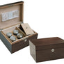 Cachet Humidor (4 glass jars & storage compartment) in Mahogany finish