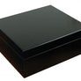 The Chalet desktop humidor in Black finish (~25-50 count)