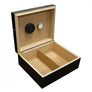 The Chalet desktop humidor in Black finish (~25-50 count)