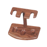 Wooden Pipe Stand - Holds 3 (Walnut)