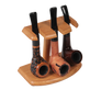 Wooden Pipe Stand - Holds 3 (Oak)