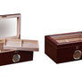 The Berkeley Glass Top Desktop Humidor (~100 count)