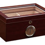 The Berkeley Glass Top Desktop Humidor (~100 count)