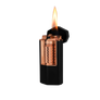 Xikar® Meridian Soft Flame cigar lighter (Black & Rose Gold)
