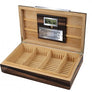 The Vanderbilt- Lacquered Ebony Wood Desktop Humidor w/Dividers (~120 count)