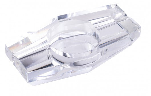 Crystal 2-Cigar Ashtray