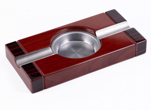 Two-Tone 2-Cigar Cherry Ashtray