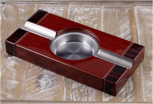 Two-Tone 2-Cigar Cherry Ashtray