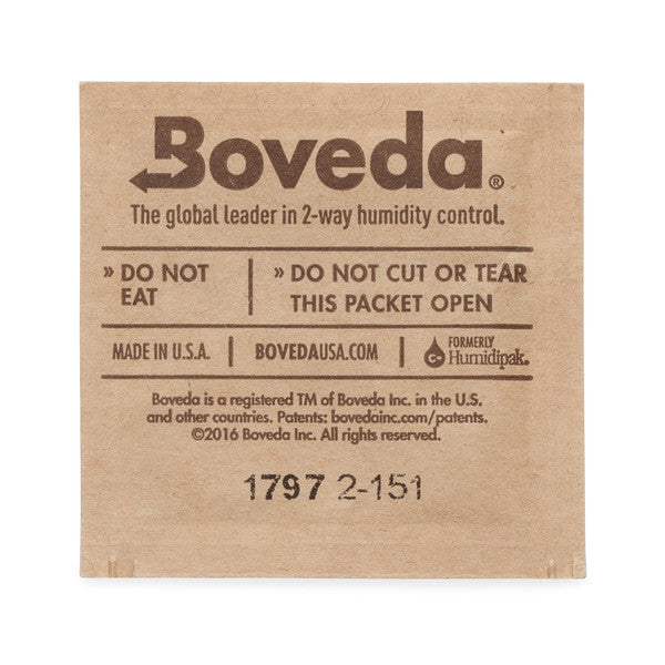 Boveda 62% RH (SIZE 1) 2-Way Humidity Control Pack (20-pack)