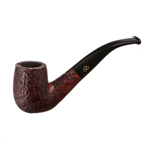 Brigham System Red Sandblast Tobacco Pipe #24