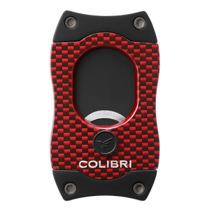 Colibri - S-Cut [Carbon Fibre look] Cigar Cutter (Red)