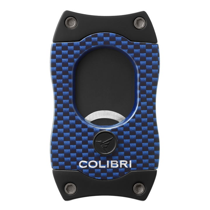 Colibri - S-Cut [Carbon Fibre look] Cigar Cutter (Blue)