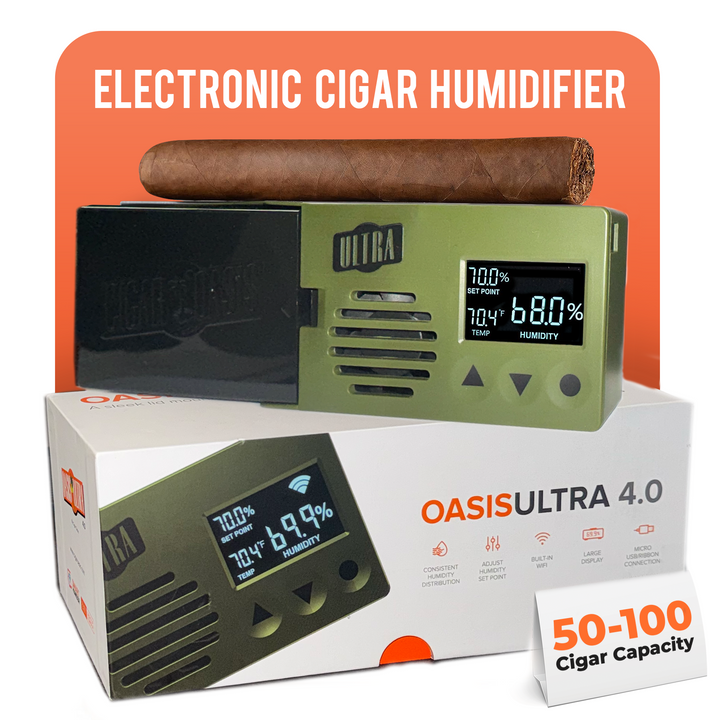 Cigar Oasis Ultra 4.0 | Small electronic humidification device (50-150 cigars)