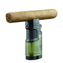 JetLine Mr Fat Boy Triple Cigar Lighter with Cigar Rest (Green)