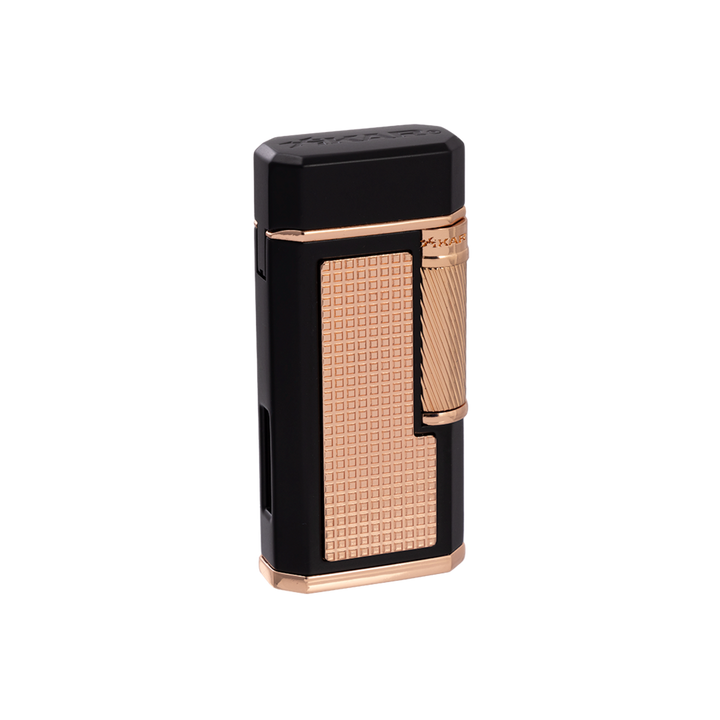 Xikar® Ardore Double Soft Flame Lighter (Black-Rose Gold)