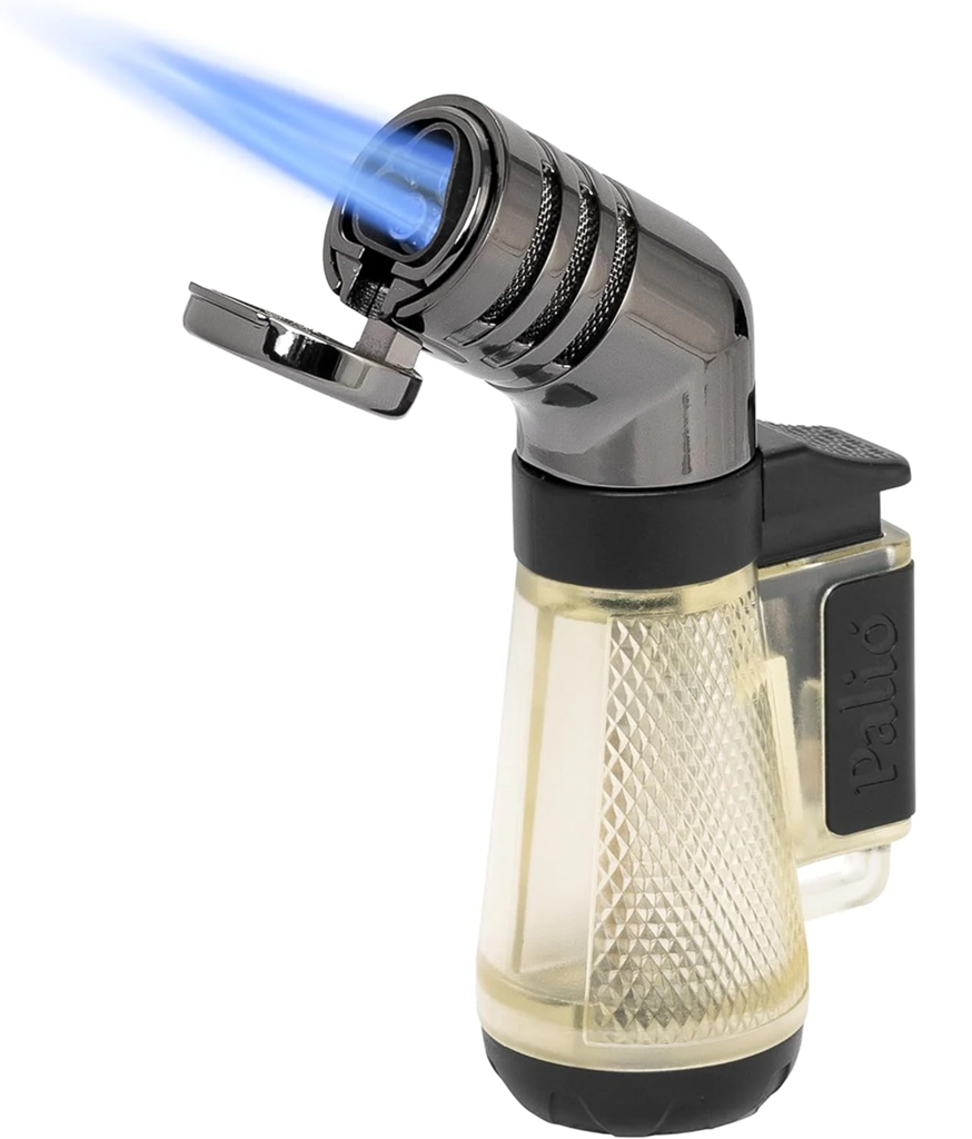 Palio Squadra Angled Triple-Jet Flame Cigar Lighter (Clear)