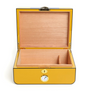 Savinelli Lacquered Carbon-Fibre 30-count desktop humidor (Yello)
