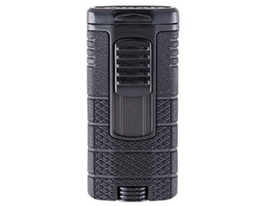 Xikar - Tactical Black and Black Triple-flame cigar lighter