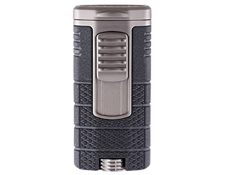 Xikar - Tactical Black and Gunmetal Triple-flame cigar lighter