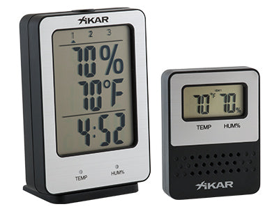 Xikar - PuroTemp Wireless Hygrometer System (base and one remote sensor)