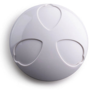 ASH-STAY White ashtray for the outdoors (3-cigar berths)