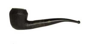 Brigham System Black Satinated Tobacco Pipe #26