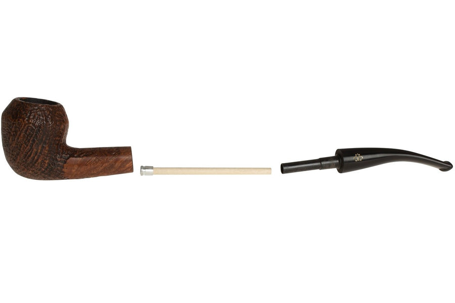 Brigham System Brown Sandblast Tobacco Pipe #26