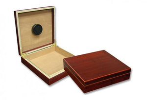 The Chateau small desktop humidor in Cherry wood finish (~20 count)