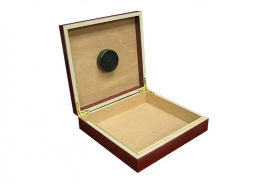 The Chateau small desktop humidor in Cherry wood finish (~20 count)
