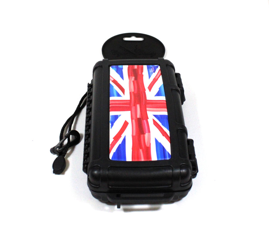 Cigar Caddy - Cigar Travel Humidor Charlie Turano UK Flag (5-count)