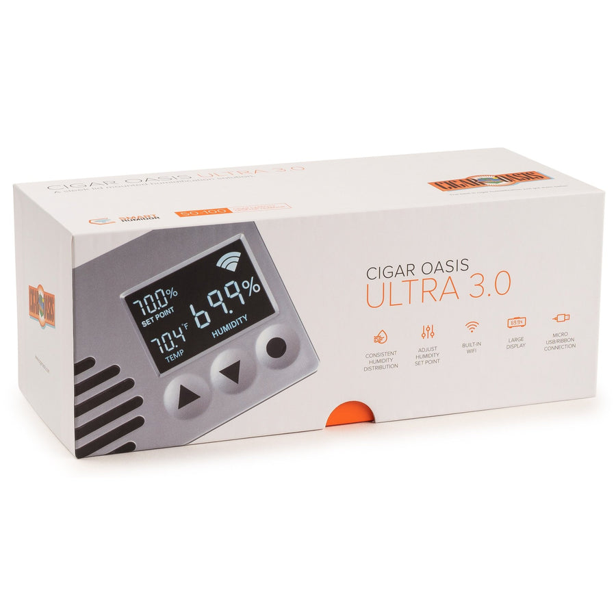 Cigar Oasis Ultra 3.0 | Small electronic humidification device (100 cigars)