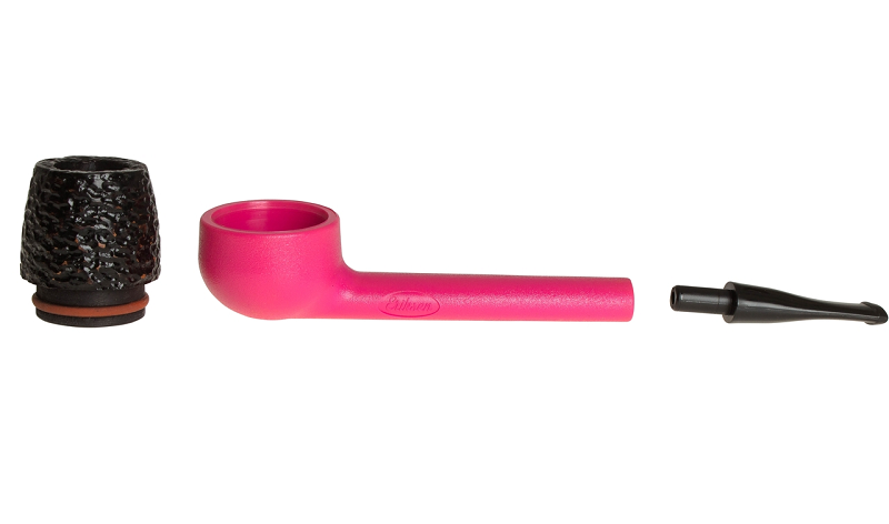 Eriksen Keystone Fuchsia Stem Rustic Bowl smoking pipe by Nording