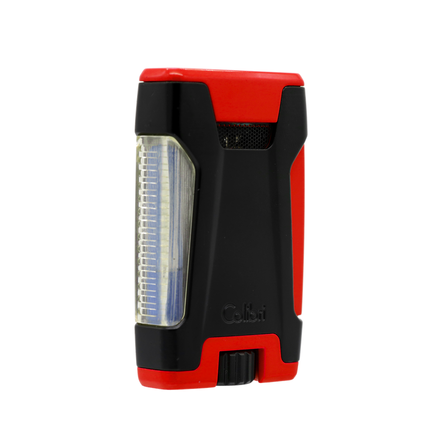 Colibri - Rebel Double Jet Flame Cigar Lighter (Matte Red-Black)