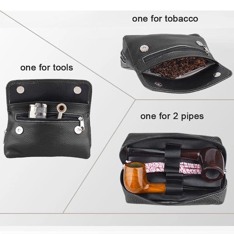 tobacco pouch nz pouches made of leather at Gusti-Leder Gusti Leder Tobacco Pouch - Leather Stitched