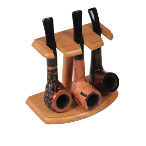 Wooden Pipe Stand - Holds 3 (Oak)