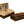 The Salvador - Polished lacquer finish with dual-trays & silver feet desktop humidor (~250 count)