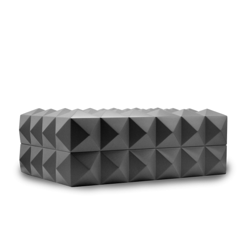 Colibri - Quasar small desktop humidor in Gunmetal (~40-count)