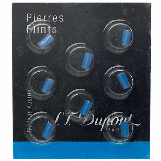 S.T. Dupont Blue Lighter Flints (x8)