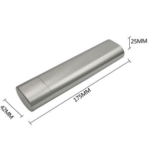 Stainless Steel Cigar holder with Hip Flask