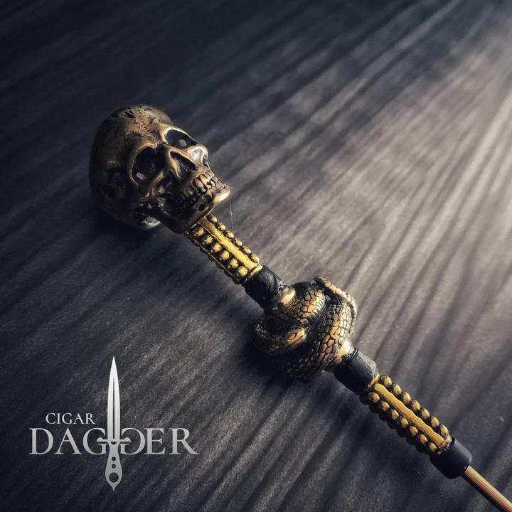 Cigar Dagger - Slither Antique Gold