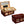 Valencia large desktop humidor in High Gloss Golden Cherry finish (~120 count)